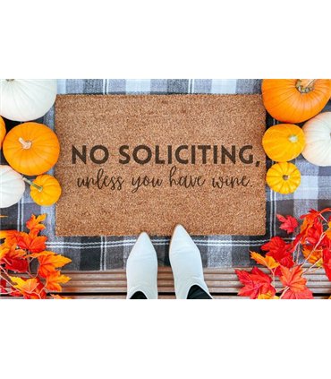 No Soliciting Unless You Have Wine